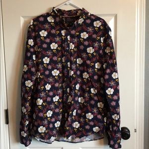 Cactus Man Slim Fit floral print button down